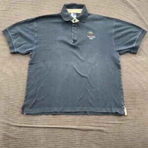 Vintage Sydney Olympics Shirt Mens 2XL Blue 2000 Summer Games Polo Cotton 90s